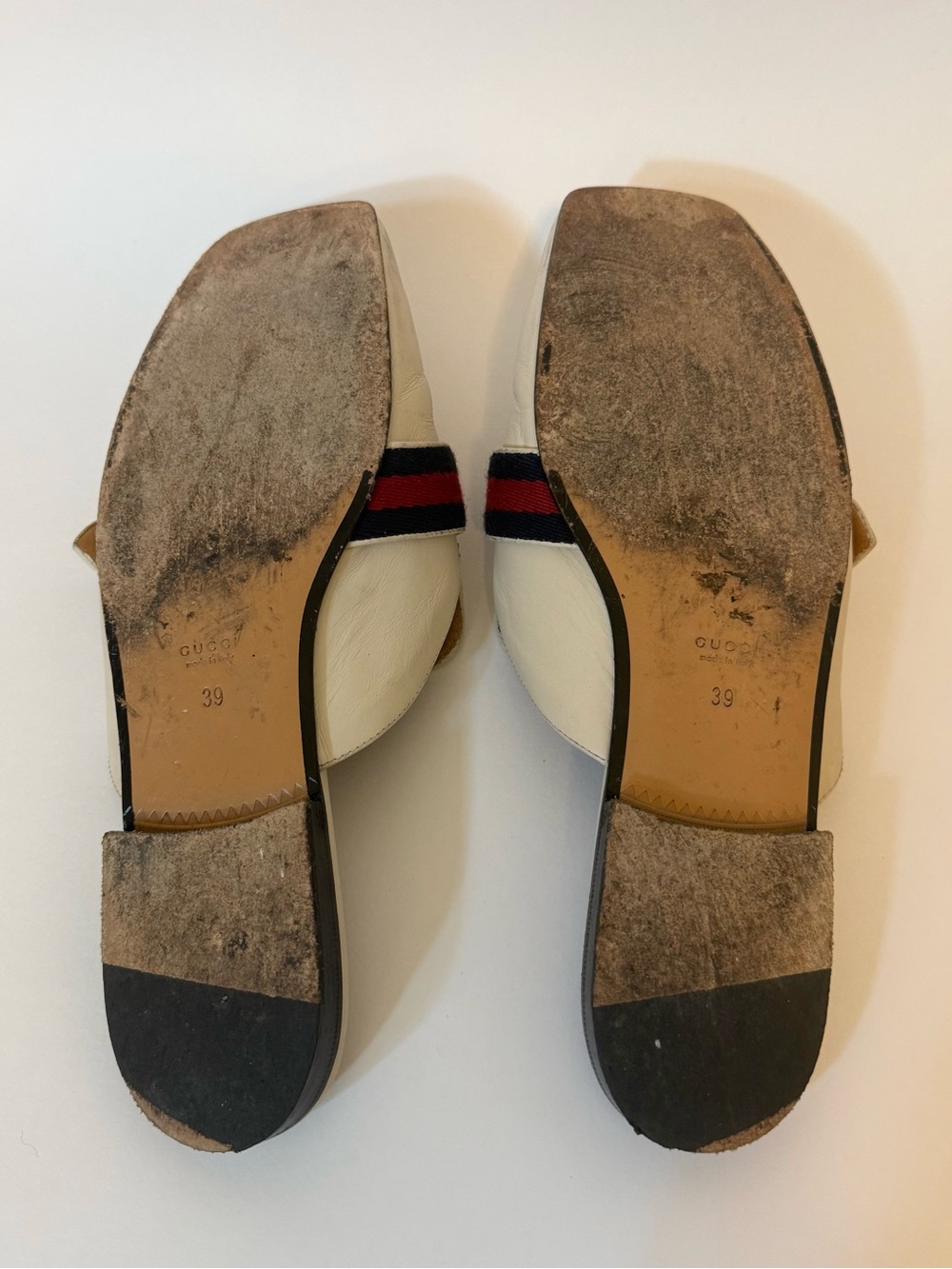 Gucci Women’s Peyton Leather Mule White size EU 39/US 9 - Picture 10 of 10